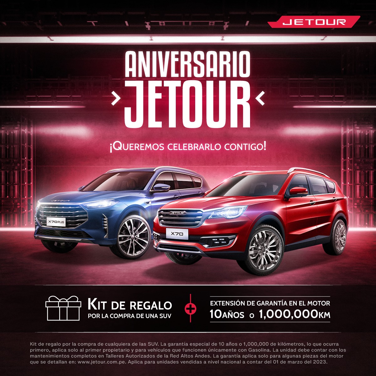 Jetour celebra su aniversario brindando beneficios a todos sus clientes 